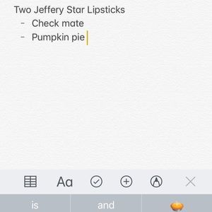 Jeffery Star Lipsticks